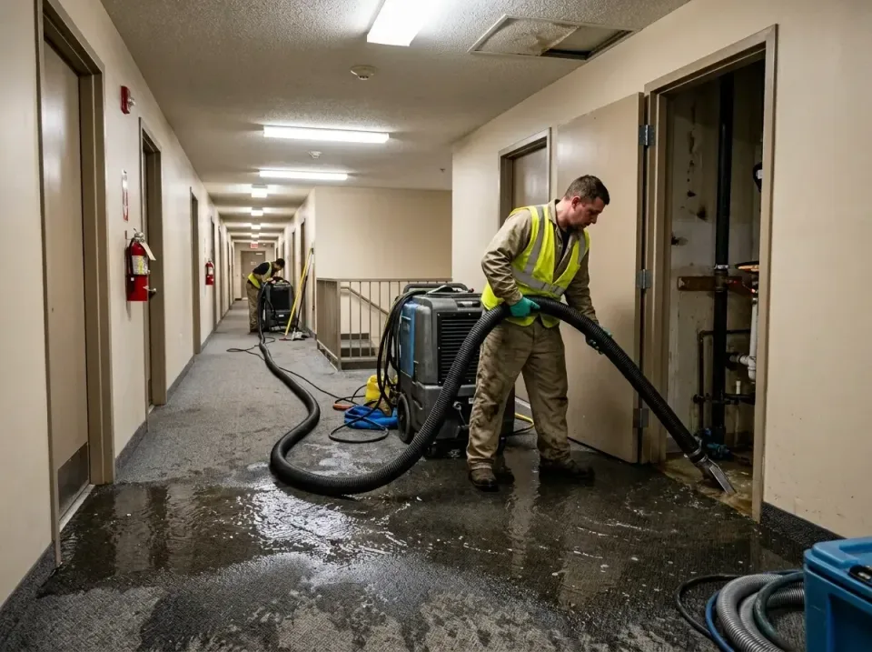 multi-unit-apartment-hallway-f-005 — frequently asked questions, Emergency Burst Pipe Water Extraction & Removal in Owatonna…